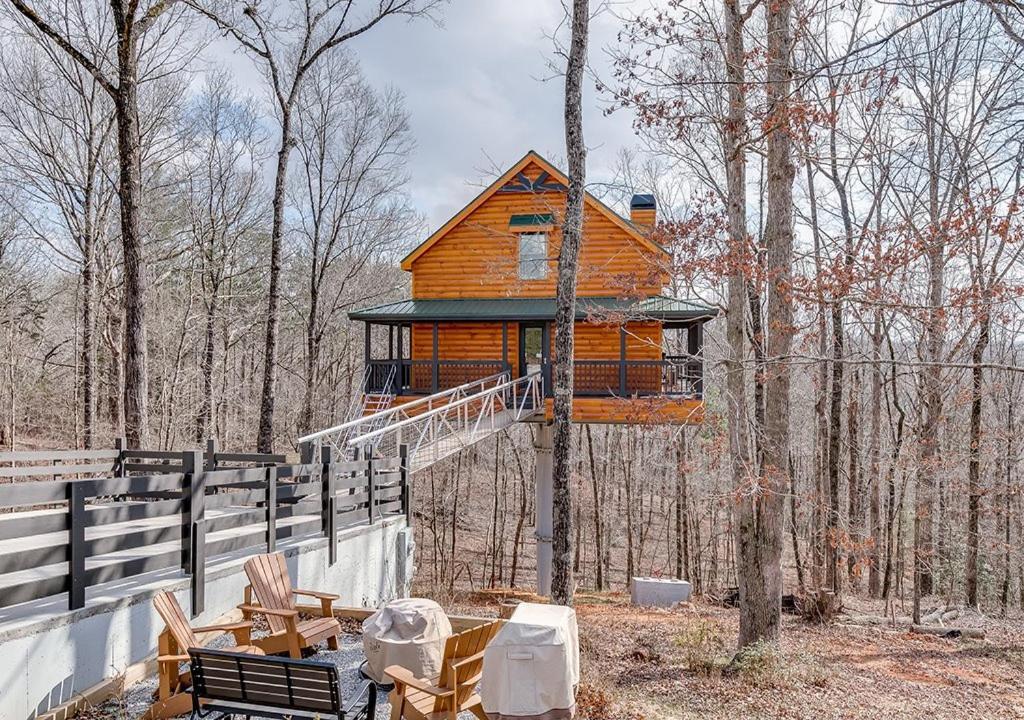Sky'S The Limit Treehouse Near Helen, Georgia Villa Cornelia Kültér fotó
