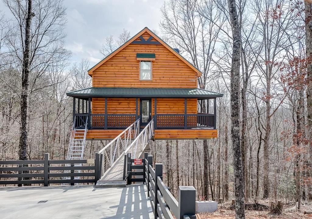 Sky'S The Limit Treehouse Near Helen, Georgia Villa Cornelia Kültér fotó